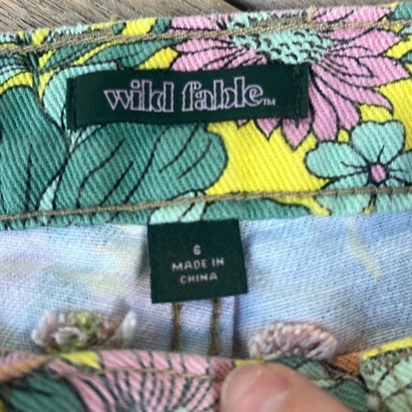 Wild Fable Floral Cut Off Shorts - Picture 3 of 6